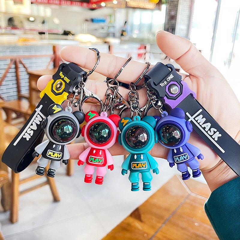 Móc Khóa Phi Hành Gia Du Hành Vũ Trụ Đẹp Cute Cho Xe Máy, Chìa Khóa, Điện Thoại