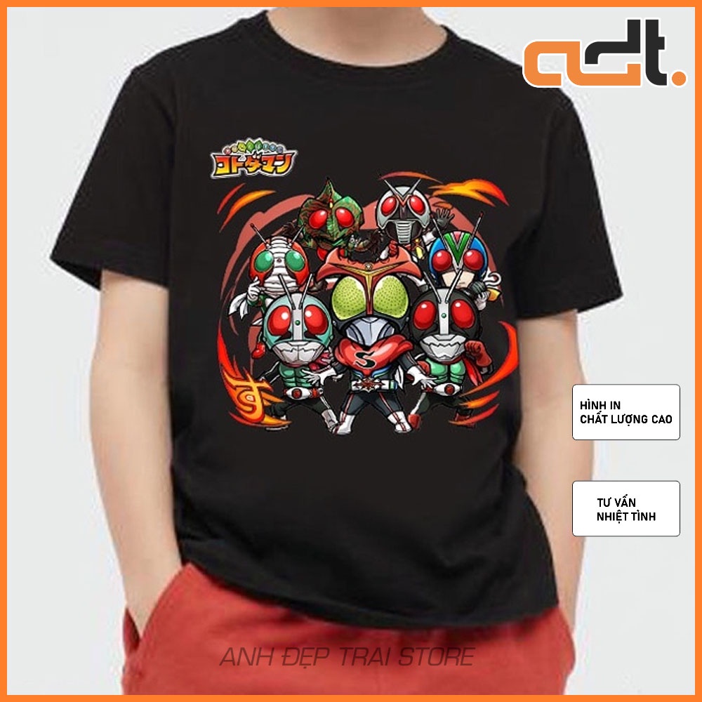 HOT🔥 Áo Phông hoạt hình siêu nhân kamen rider ryuki cực chất giá siêu rẻ