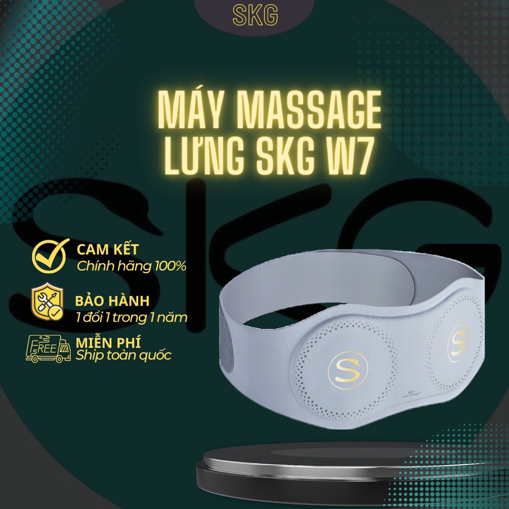 Máy Massage Lưng SKG W7 công nghệ xung điện giảm đau nhanh mỏi vùng lưng bụng.