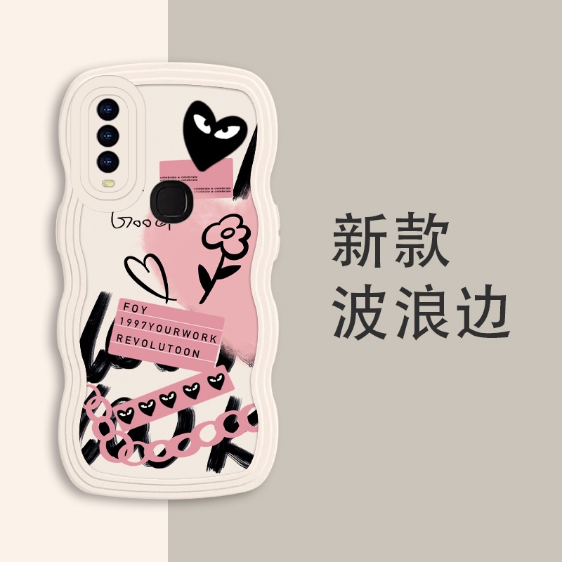 Ốp Điện Thoại Silicon Chống Rơi Họa Tiết graffiti Cho vivo y17 y11 y15 y12 y20 y21 y93 y91 y50 y15s