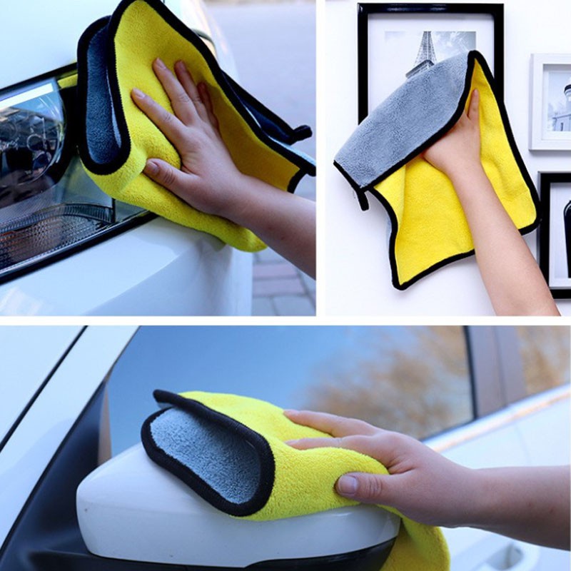 Khăn lau xe ô  tô 30x30cm siêu mịn