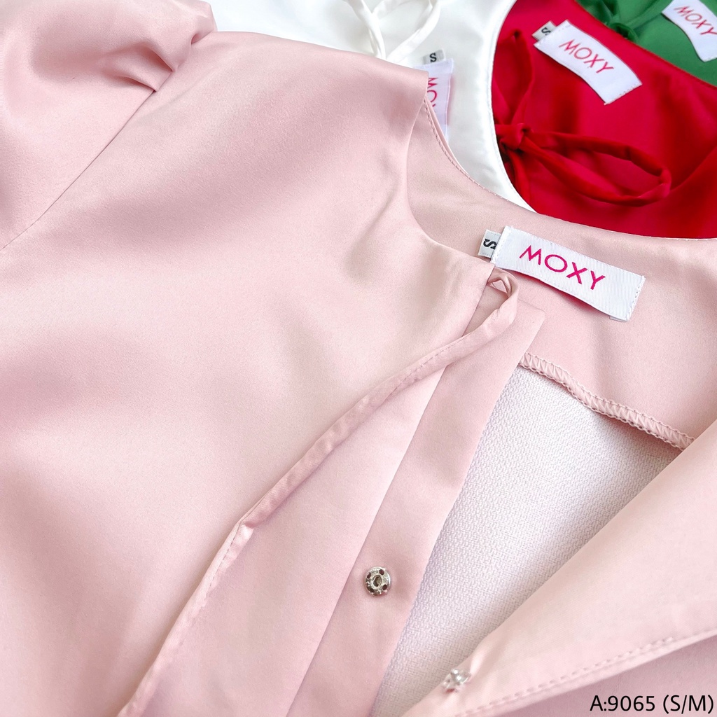 SP009065-Áo tafta nơ