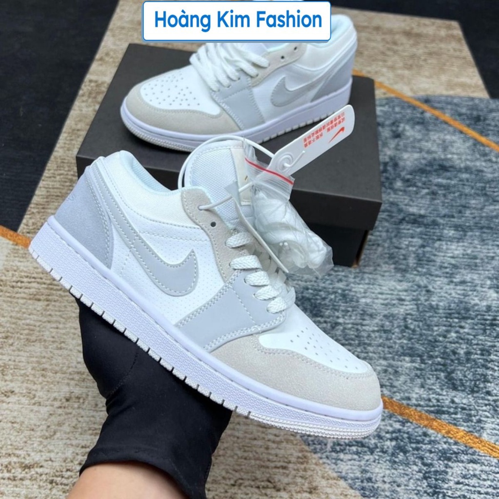 Giày Jordan Cổ Thấp, Jordan Low Paris Xám Xanh Bản S.Cấp Trung Full Bill + Full Box Đủ Size 36-43