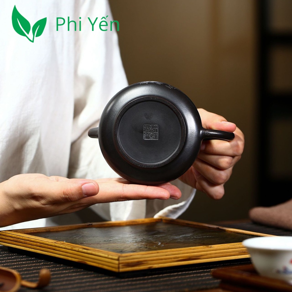 Ấm trà Tử sa Nê Hưng Khâm châu Thạch biều 250ml hàng siêu VIP HNNHTB178255