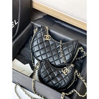 Túi đeo chéo Cha.nel hobo bag bản super size 15-20cm fullbox