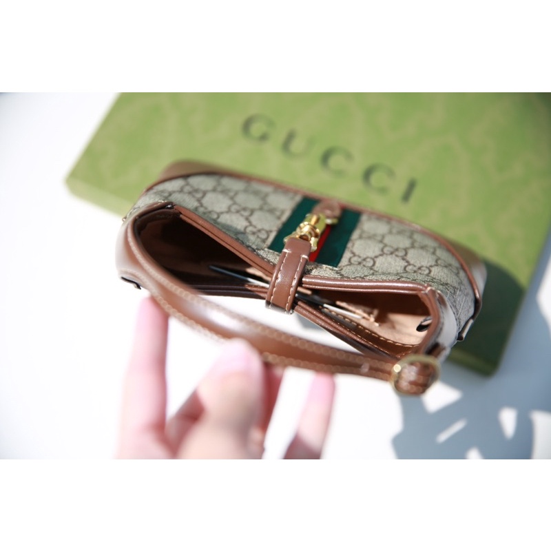 Túi quai xách GC Jackie 1965 mini size 19cm bản duoer da thật fullbox