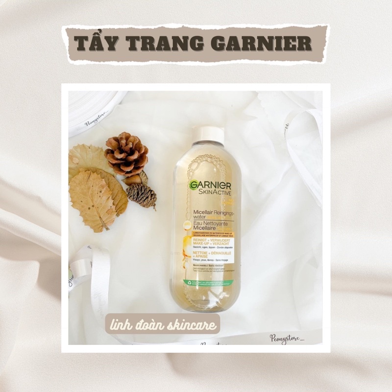 Tẩy trang Micellar Garnier Vàng 400ml