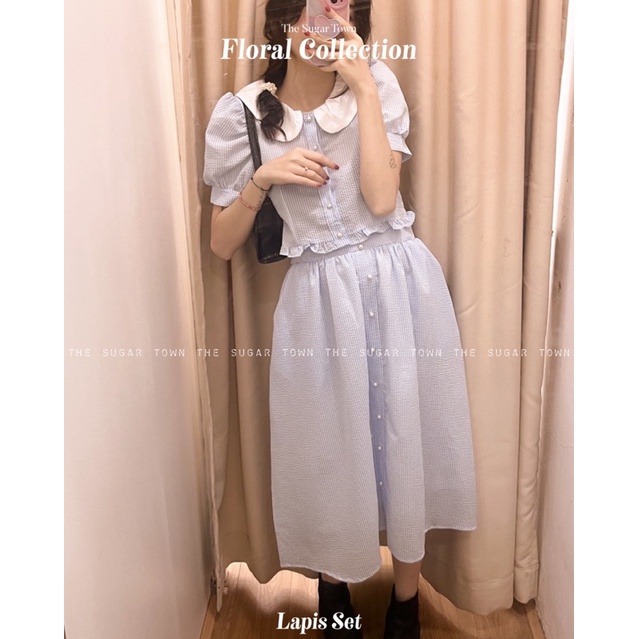 Set váy áo Lapis dáng xoè xinh xắn SugarTown