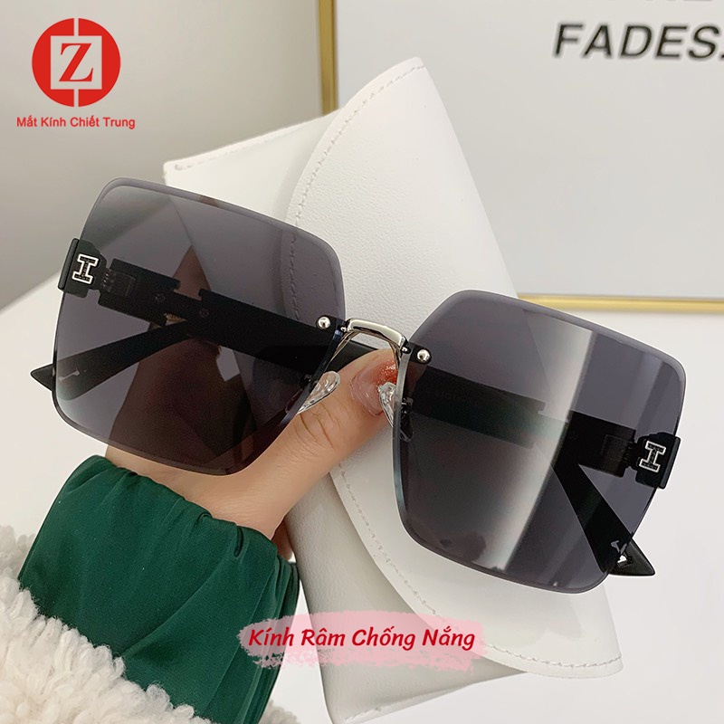 Kính râm tràn viền xinh xắn phù hợp mặt to đủ màu sang chảnh mã H7710