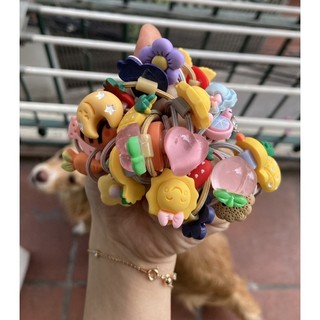 Chun buộc tóc hình thú cute, hoa quả, trái cây dễ thương giao ngẫu nhiên