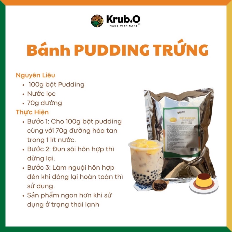 Bột Pudding trứng Krub O 50g