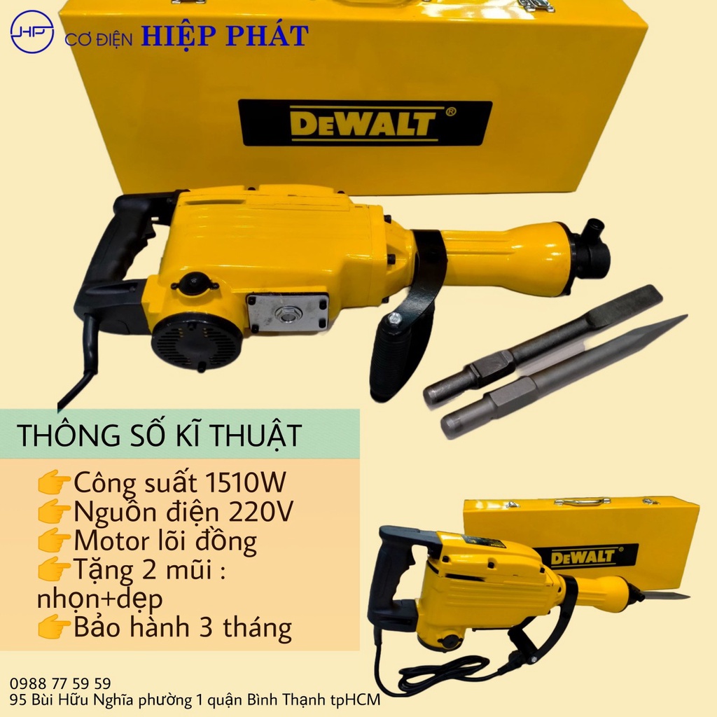 Máy đục bê tông 30mm Dewalt