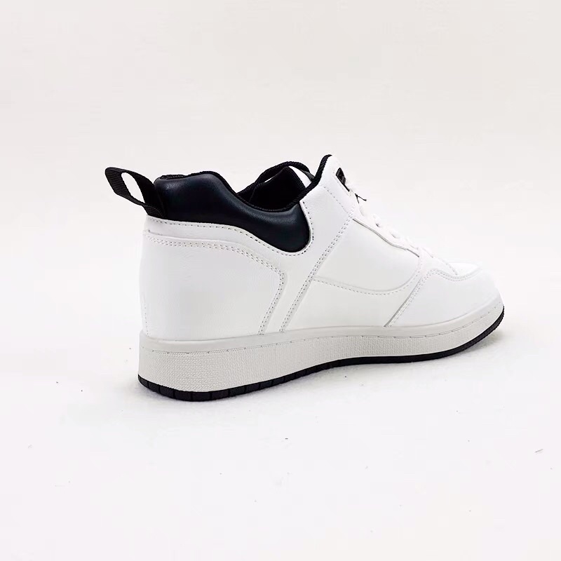Sneaker Dusto màu trắng cao cổ nữ phong cách Hàn Quốc