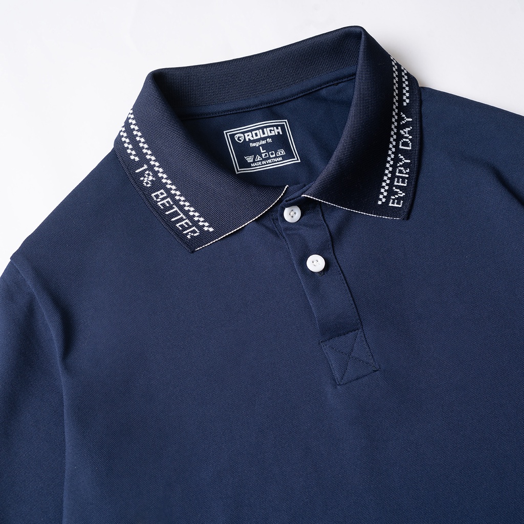 Áo Polo nam cổ bẻ ROUGH everyday 1% better vải cotton cá sấu CMC, nam tính, sang trọng
