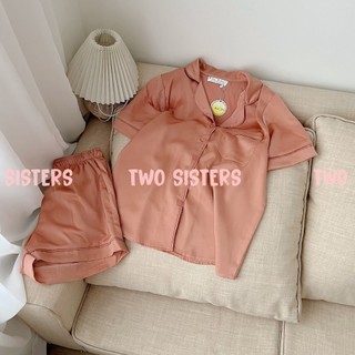 [4 Mẫu] Bộ Pijama Cộc Đùi Basic Chất Lụa Ngọc Trai