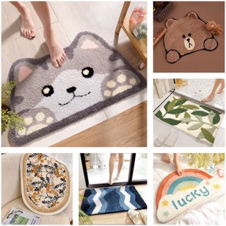 Thảm chùi chân, lông cừu Mat&Blanket Decor lông cừu 5D mềm mịn, dễ vệ sinh, chống trơn trượt 40x60cm