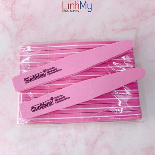 Lốc 10 phao thoi sunshine chà nhám chà mịn móng nhiều màu