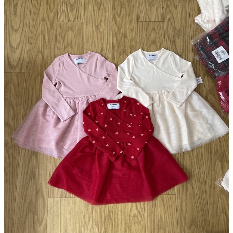 Váy dài tay Oldnavy US size 12-18m đến 5T