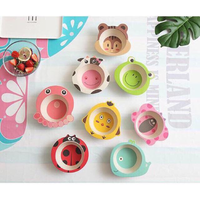 Bát tô ăn dặm nhiều hình thù dễ thương đáng yêu cho bé màu sắc bắt mắt
