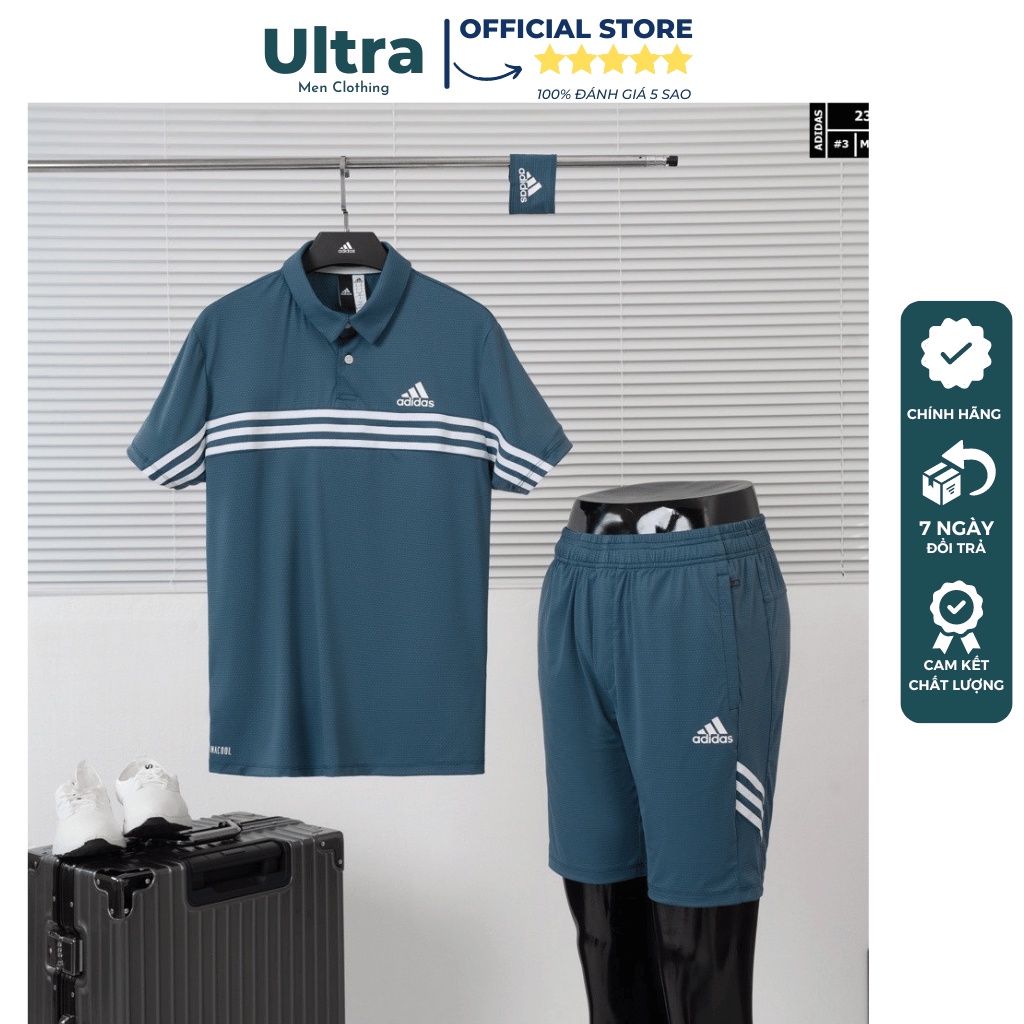 Bộ đồ nam mùa hè thể thao Adidas Hàng Hiệu Ultra Men UM238 Đồ bộ nam cao cấp thun lạnh chất mát phom chuẩn đẹp nhiều màu