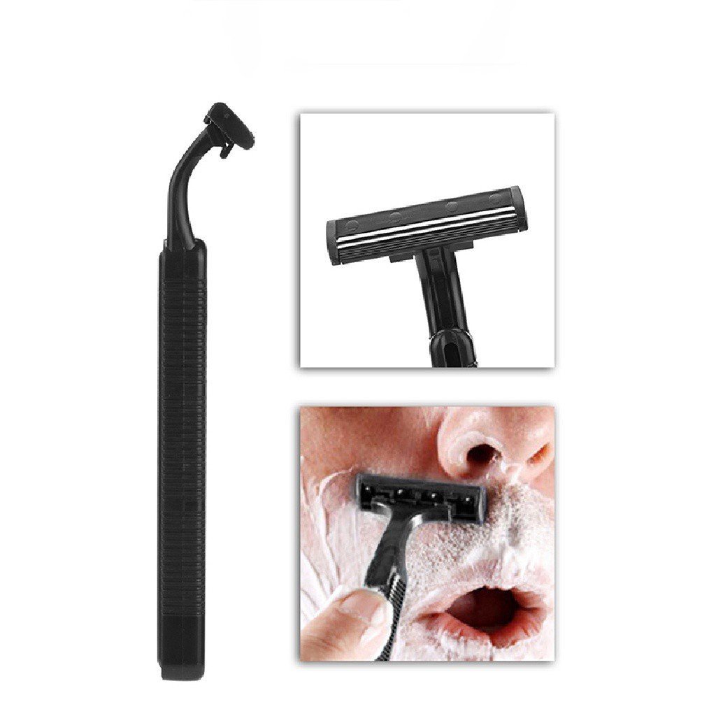 Set dao cạo râu 2 lưỡi kép kèm 4 đầu thay