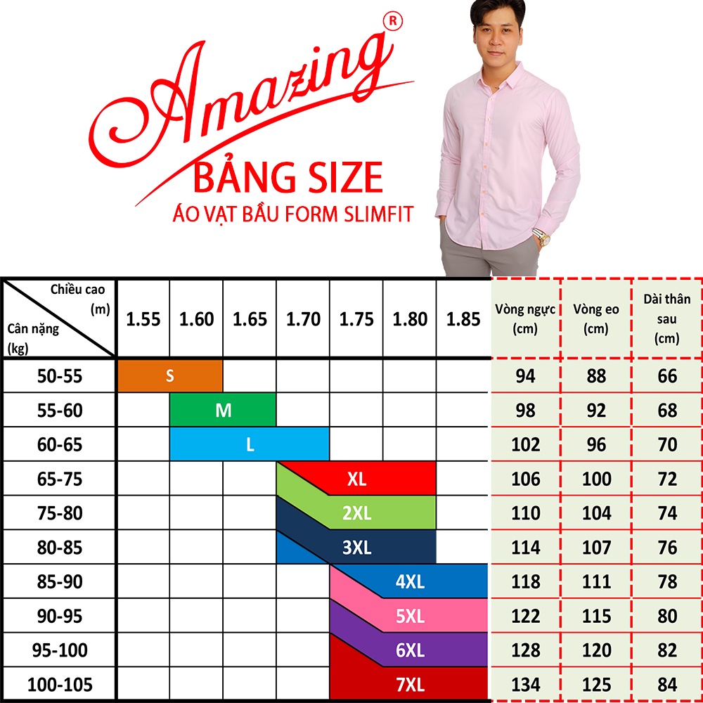 Áo sơ mi nam màu vàng pastel, thương hiệu cao cấp Amazing, dáng body slim fit không túi, style Hàn Quốc trẻ trung