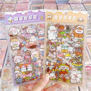 [Chuyên sỉ] Combo 10 Set 6 tấm sticker cute, bộ hình dán dễ thương
