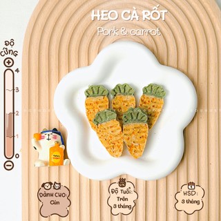 Treat Bánh Thưởng Cho Chó Thịt Heo Và Cà Rốt Sấy Khô DOGGO Homemade Không Chất Bảo Quản 50G Thức Ăn Cho Chó Thú Cưn