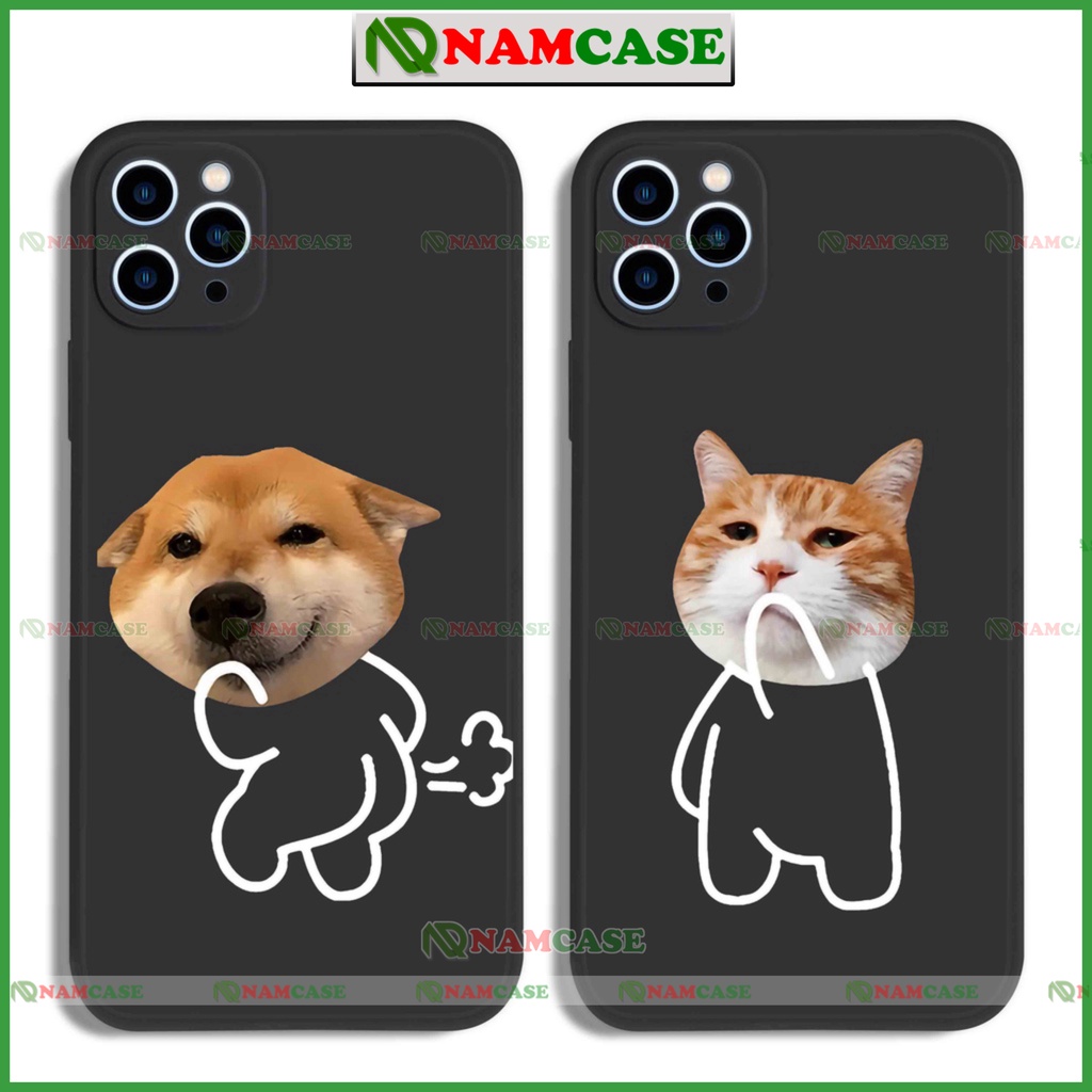Ốp lưng iphone cặp đôi hoạt hình độc lạ chó ngộ nghĩnh dễ thương đẹp cho ip 6/6s/7/8/X/XS/11/12/13/14 Pro Plus Max