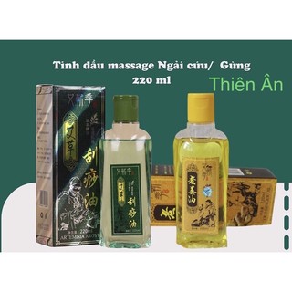 Tinh dầu gừng- tinh dầu ngải cứu dùng cho Massage-Hộp 220ml