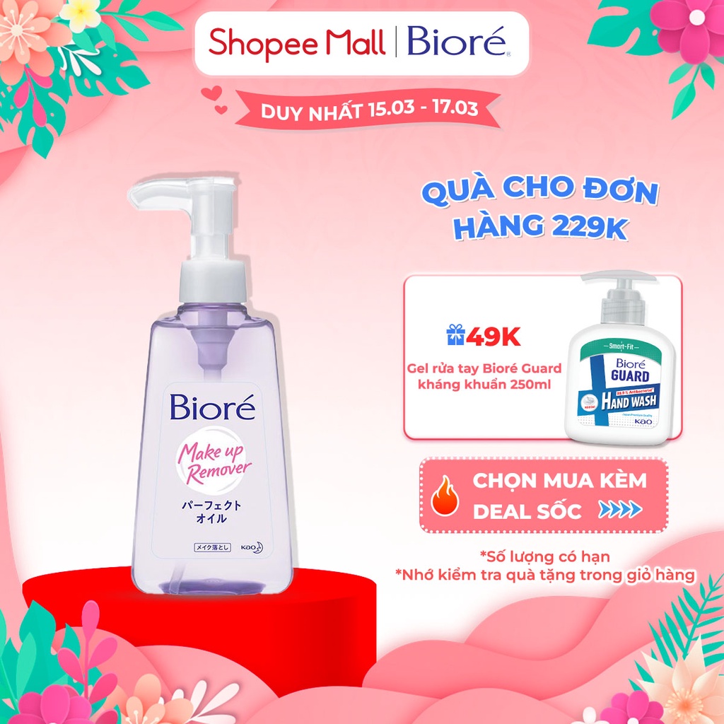 Dầu Tẩy Trang Biore Make Up Remover Perfect Oil 150ml