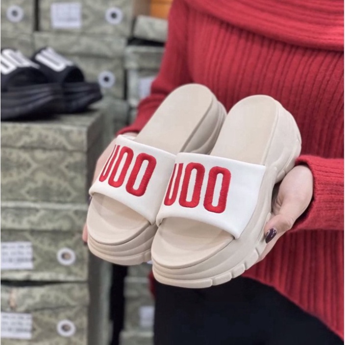 Dép bánh mì D.IOR thời trang nữ quai ngang bản to phong cách hiện đại đế cao, dép quai thuê hàng cao cấp DN06