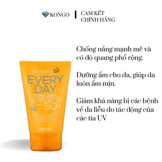 Kem chống nắng Woolworths Everyday Sunscreen SPF 50+