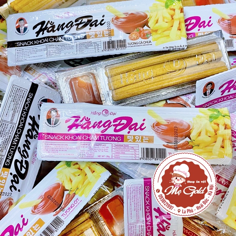 Snack khoai chấm tương Hằng Đại