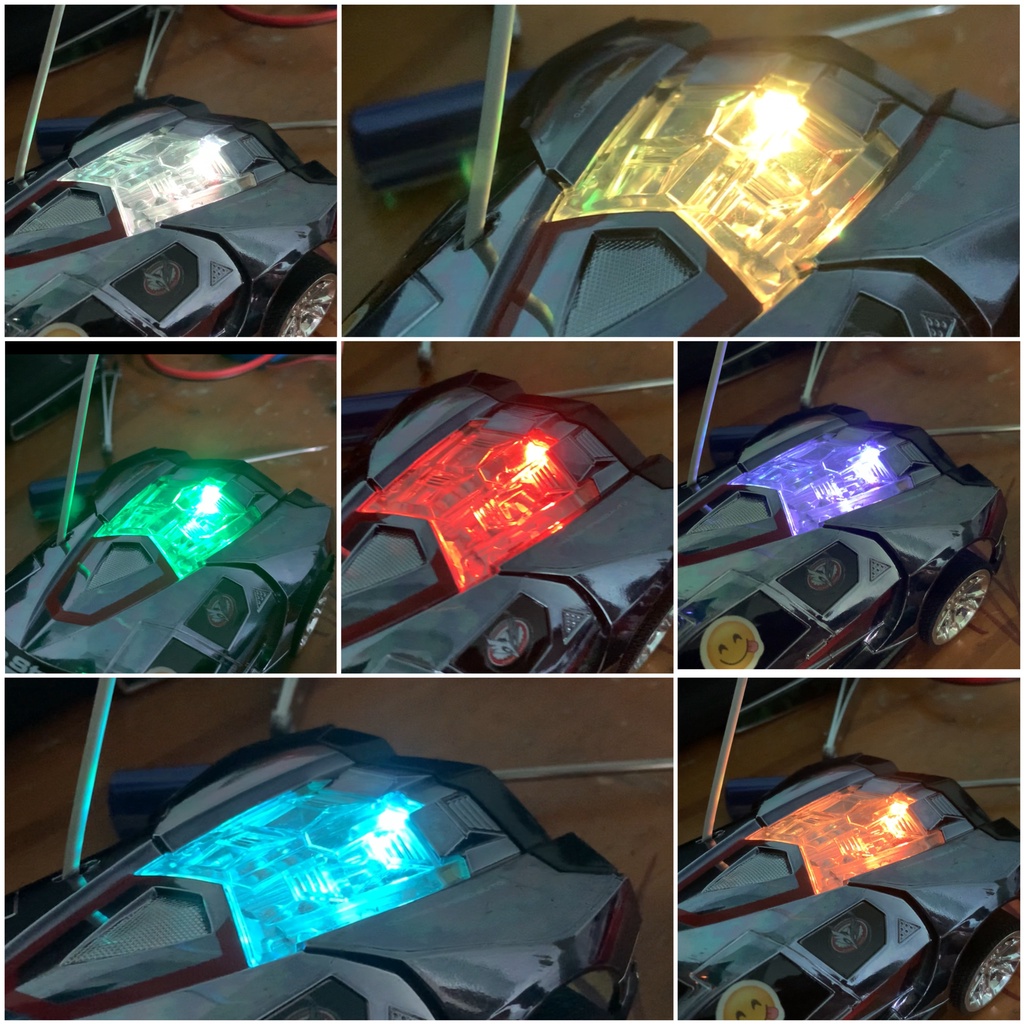 ĐÈN 7 MÀU NẮP ĐỘNG CƠ - kèm theo gói nâng cấp pin sạc thần xe siêu tốc