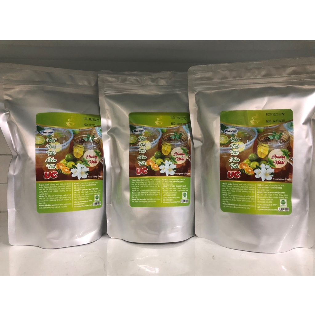 BỘT TRÀ TẮC HƯƠNG NHÀI HÒA TAN UC TÚI 1KG