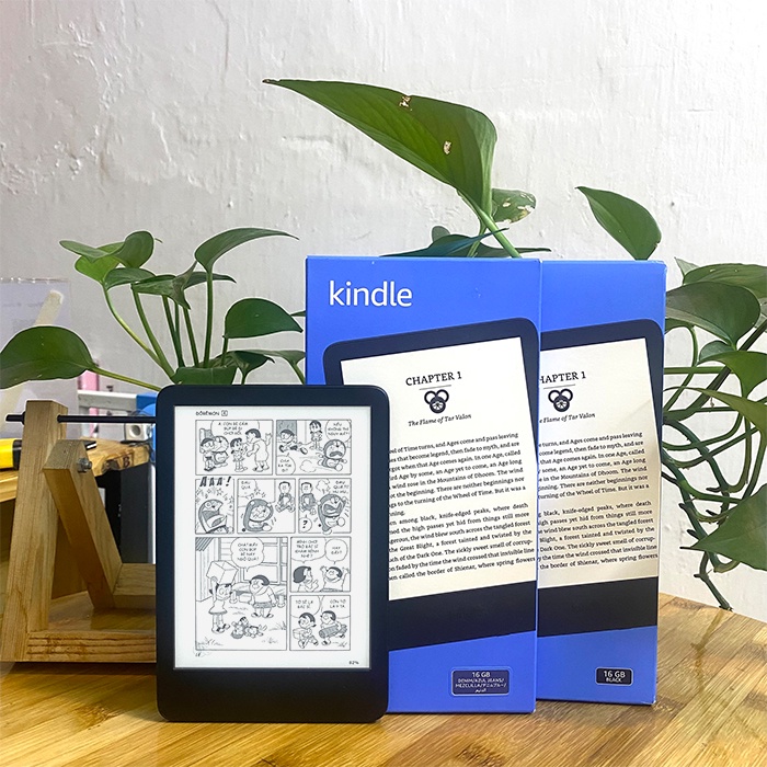 New 100%| Máy đọc sách Kindle 2022 màn hình 6 inch, độ phân giải 300ppi, dung Lượng 16GB, cổng sạc type C | BigBuy360 - bigbuy360.vn