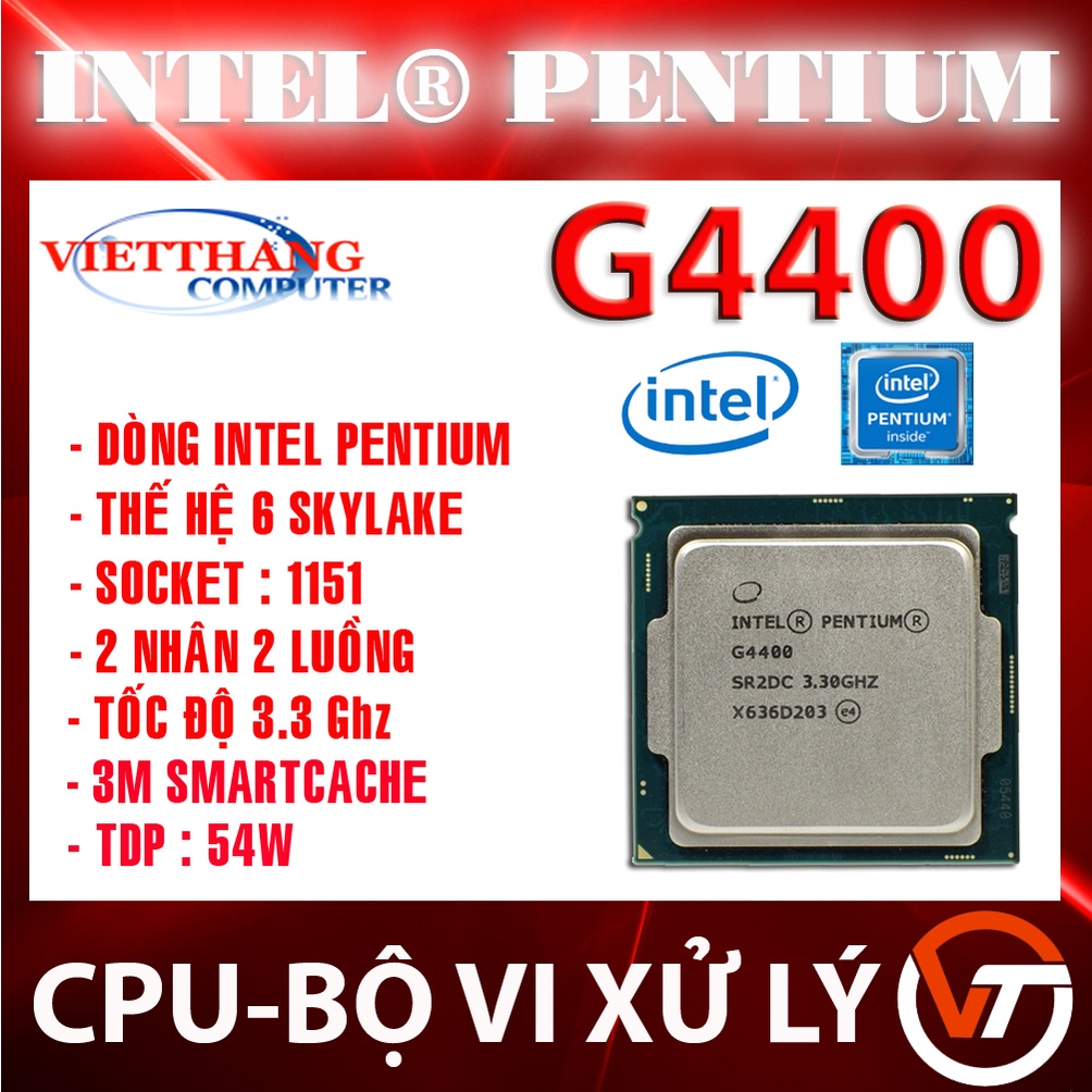 Bộ Xử Lý CPU Pentium G4400 3.3 Ghz Socket 1151 ( 2nd )
