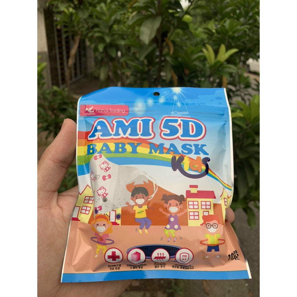 Thùng 1000c khẩu trang trẻ em 5D - Ami 5D kid mask