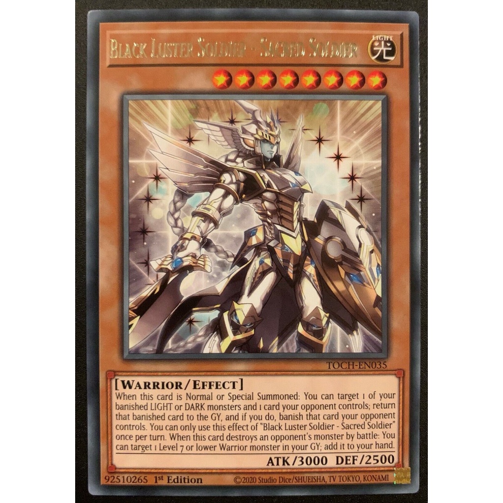 Bài Yugioh - Black Luster Soldier Sacred Soldier