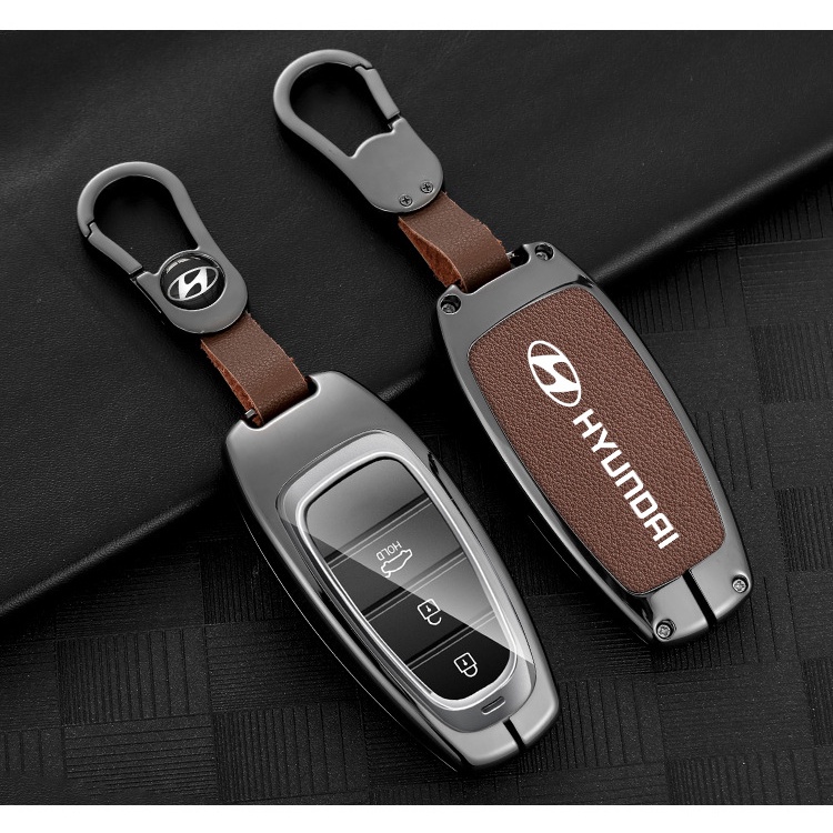 Ốp chìa khóa Hợp kim cao cấp Hyundai Tucson 2022+, Santafe - mẫu mới