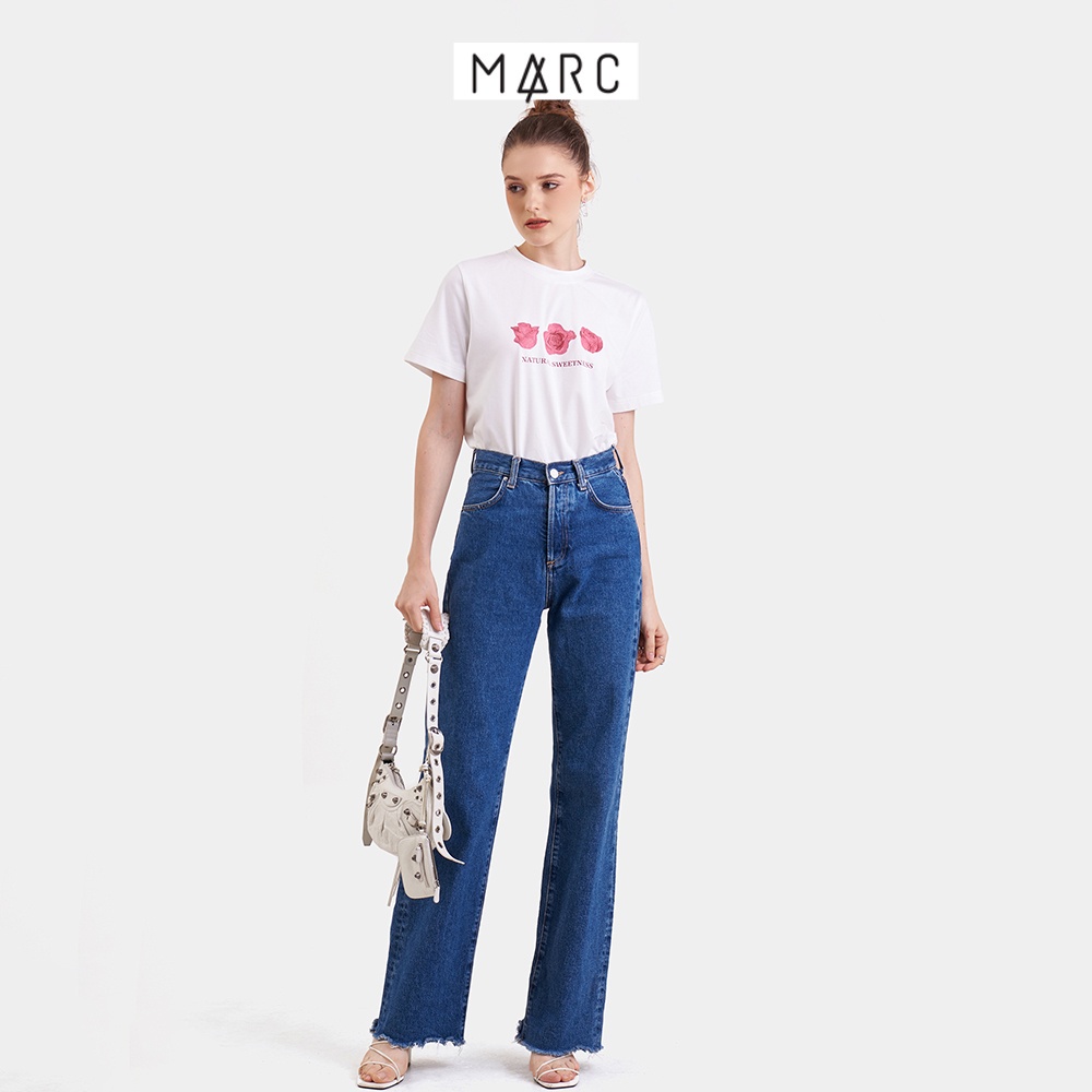 Áo thun nữ MARC FASHION graphic hình hoa hồng CBNH021523