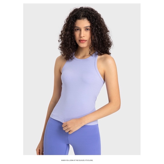 Áo Tank Thể Thao 1 Lớp Waist-Length Racerback Tank Top Lulu loại 1 - GymOutfit 2023 DT343