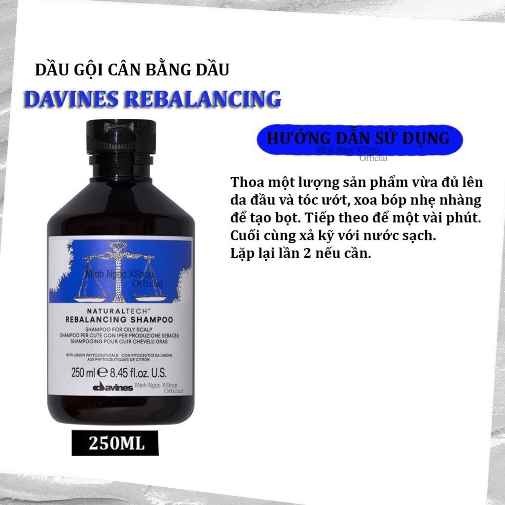 Dầu gội cân bằng dầu Davines Rebalancing 250ML chính hãng