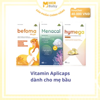 Vitamin cho bà bầu Aplicaps Menacal Canxi Vitamin Befoma