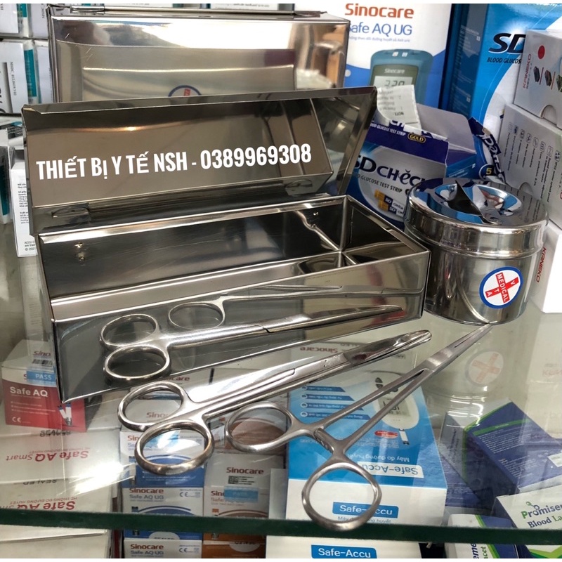 BỘ DỤNG CỤ Y TẾ RỬA VẾT THƯƠNG GIA ĐÌNH, BỘ DỤNG CỤ Y TẾ INOX DÙNG CHO GIA ĐÌNH RỬA VỆ SINH VẾT THƯƠNG