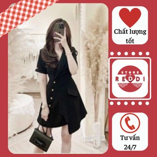 Đầm vest nút gỗ sang trọng reddi bigsize