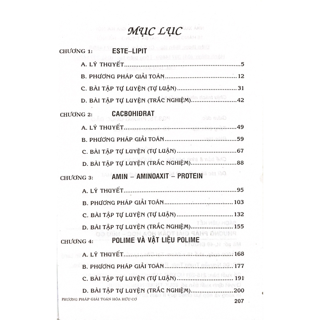 Sách - Phương pháp giải toán hoá học hữu cơ - Huỳnh Văn Út