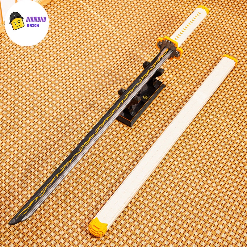 Đồ Chơi Lắp Ráp Mô Hình Nhật Luận Kiếm Của Viêm Trụ Agatsuma Zenitsu Trong Kimetsu no Yaiba Anime DK1506