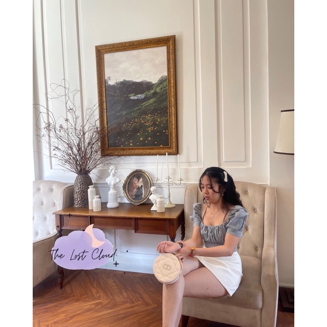 Túi xách Dior tròn fullbox Vanity Round Pouch gift beauty Chính Hãng